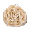 Evening Bags Bag Rose Flower Bride Purse Full Dress Handbag Wedding Clutch Women Party Wallet Dinner Small Bolso