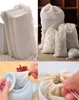 Whole Portable 100pc 8x10cm Cotton Muslin Reusable Drawstring Bags Packing Bath Soap Herbs Filter Bags23656219231