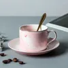 Coffee Pots European Style Simple Personality Ceramic Cup And Saucer Set High-end Couple Men Women Office Home Afternoon Tea