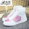 Chaussures de fitness 2024 Arrivée Couleur de bonbons éclairés Men haut de gamme Unisexe Fashion Flat Platform Couple