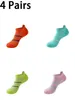 Men's Socks 4 Pairs Breathable Sweat-Wicking Summer Sports For Men - 5 Of Striped Anti-Odor Polyester Active Lifes
