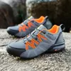 男性のためのハイキングシューズ通気性の高級デザイナーOurDoor Trekking Male Cushioning Camping Camping Mens Sneakers 240410