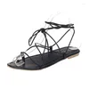 Casual Shoes Sandals Women Transparent Flats Large Size Female Clear With Rivet Ladies Roman Beach Sandalias Mujer 678