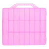 Storage Boxes Nail Gel Polish Organizer Case Holder Adjustable Divider Portable Home Lipsticks Compartments Container For Women Girls Pink