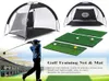 Składany golf w klatce Golf Practake Trener Trainer Trainer Mat Mat Iron Garden Grassland Training Sprzęt 1280702185320