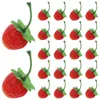 Party Decoration 30 Pcs Artificial Simulated Strawberry Model Child Decor Decorative Fruits Plastic Decorations