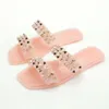 Slippers Rivet Jelly Crystal Women Outdoor Women's Sandals Home Beach Plastic Sandal Ladies Shoes
