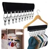 Hängare vikbara baseball rack hatt handduk hänger klipp rostsäker garderob arrangör hängande rostfritt stål klipp 10