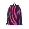 Backpack Bag Student Borsa Olografica Zebra Furva Texture Parent-Child Coppia Lightweight Laptop