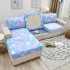 Stoelbedekkingen sneeuwvlokken print bank stoel kussen elastische anti-slip bank deksel stofbestendig wasbare slipcover protector home decor