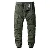 Pantalon masculin cargo hommes coton décontracté randonnée en plein air randonnée extérieur pantalon tactique pantalon de combat multi-poche militaire pantalon