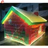 Outdoor Activities 6mLx4mWx3.5mH (20x13.2x11.5ft) Christmas decoration led lighting inflatable Santa House party event cabin tent for sale