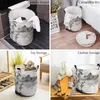 Laundry Bags Chinese Ink Landscape Painting Bamboo Dirty Basket Foldable Home Organizer Clothing Kids Toy Storage