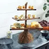 Annan Bakeware Cupcake Stand Holder Dessert Cake 3 Tiered Serving Tray Display återanvändbar konditorivaror för Halloween Holiday Party8276341