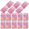 Sacs de rangement 100 pcs de long petite pochette de scellage rose rose anneau en plastique sachets pp collier bijoux