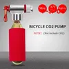 1 ~ 5 pezzi in bicicletta mini pompa portatile in alluminio CO2 gonfiore per accessori per ciclismo da calcio da pallacanestro pompe per pneumatici per biciclette 240410