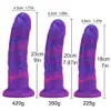 Sunset Glow Dildo réaliste avec un grand gland renversé pour la stimulation du point G, Silicone Dildo Aduldo Sexy jouet épais pénis épais