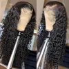 Malaisien 100% Human Hoid HD 13x4 Lace Lace Wig Wig Wig Wave Swiss Lace 150% 180% 210% densité 10-34 pouces