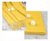 Blankets Drop 70 180cm/70 210cm Yellow Knitted Thread Blanket For Beds Travel Sofa Throw Air Conditioned