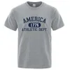 America 1776 DEPT ATLETIC DEPT THSHIRT MAN CASSEGGIO CASSEGGIO CAMPIGLIO SIMMA T-SHIRT LUSCHIO HIP HOP BITTON BEE TEE COTHE COTONE 240412