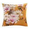 Kissen farbenfrohe Vögel und Blumenkoffer chinesischer Stil Cover 45x45cm Home Office Sofa Stuhl Kunstdekoration Kissenbezug