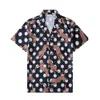 Summer Męski T-shirt Designer Button Up Godigan swobodna luźna wersja Polo krótkie rękaw hawajskie lapy top moda moda Seria koszulki na plaży rozmiar M-3xl #31
