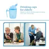 Tassen lecker Beweis Sippy Cup Patient Multi-Use Strohfuttermittel tragbare Erwachsene Tassen Deckel Strohhalme Trinken Ältester