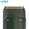 Shavers Vgr Electric Shaver Professional Beard Trimmer Razor Portable Mini Shaver Raser alternatif 2 lame USB Charge pour les hommes V353