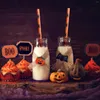 Copas descartáveis Palhadas Halloween Stripe Papel Bebing Drink