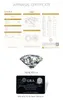 Cluster anneaux dames authentique 925 rectangle en argent sterling 6 8 mm 2.0ct laboratoire Moisanite Diamond Women Jewelry