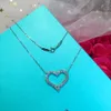 Tiffanyjewelry Luxury Tiffanybead Pendant Necklaces Womens Designer Jewelry Fashion Street Classic Ladies Heart Necklace Holiday Gifts JYF0