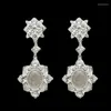 Pendientes de sementales shuimo jade semilla natural suave alta transparente 925 incrustaciones de plata con diamante de carbono retro