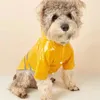 Hundkläder Vattentät jacka Pu Raincoat för små hundar Katter Reflekterande valp Raincape Chihuahua Outdoor Pet Poncho