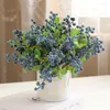 Fleurs décoratives 10pcs Simulation de Noël Berry Artificiel Fleur Fruit Cherry Plantes à la maison Décoration de la fête DIY Gift