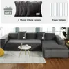 Chair Covers Velvet Couch For Sectional Sofa L Shape Slipcovers 3 Seat Cushion Universal Stretch Fabric Slipcover