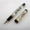 Pennen Jinhao Luxe Vintage Dragon Phoenix Ballpoint Pen Hoogwaardige metalen schrijfpennen Office Stationery Business Gift