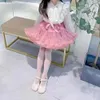 Baby Girls Lace Tutu Skirt for Kids Kids Puffy Tulle Jawts Girl Borndring Party Princess Girl Clothes 1-15 years 240329