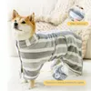 Vêtements de chien Pain de peignoir super absorbant pour les chiens de séchage, Soft Snood Absorbe un pelage multifonctionnel pour rester au chaud