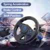 ゲームパッドゲームステアリングホイールPCスチームゲームレーシングホイールコントローラーPS4/スイッチ/Xbox One/Xbox 360 Vibration Pedal Accelerate 180°