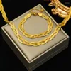 Orecchini di collana set BCEFACL 316L Bracciale crossover in oro in acciaio inossidabile per donne Bijoux per gioielli a catena impermeabile