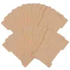 Plaques décoratives 100pcs cartes d'affichage de barrette de cheveux Clip supports de bijoux en papier