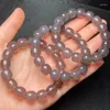 Figurine decorative Colore speciale Smoke Purple Crycedony Crystal Crystal Healing Old Style Bead Bracciale Fashion Gioielli Regalo per amici