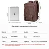 Backpack Men's Fashion Leather Men Business Male 15.6" Laptop Bag Daypacks Large Capacity Travel College School