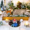 Porta di candele Porta di Natale simulato Simpellata di ghirlanda Stand di Natale Anno da pranzo da pranzo Decorazione centrale