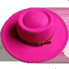 Fedora d'hiver bosse plate top 27 couleurs fedora hommes femmes panama top chap