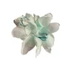 Wiosna Lato Nowy duży kolor kwiatowy klips z perłą dla kobiet Księżniczka nakrycia głowy rekin