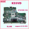 Carte mère K55VD avec GT610MV2G GPU Notebook Contexte pour ASUS K55VD A55V K55V Prise en charge de la carte mère d'ordinateur