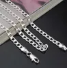 20pcslot 925 Sterling Silver Men Chain Halsband smycken Toppkvalitet 925 Silver Men Figaro Chain Halsband Mix 16inch2139871