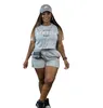 gorące kobiety w New York Shorts Sets Summer krótkie koszulki o krótkim rękawie+szorty ołówkowe dwuczęściowy zestaw dresowy strój nogawki dla kobiet jogging garnitur