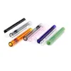 100mm Glass Straw One Hitter Pipe 4 Inch Steamroller Smoking Accessories Thick Pyrex Filter Tips Taster Colorful Cigarette Holder hookahs bongs